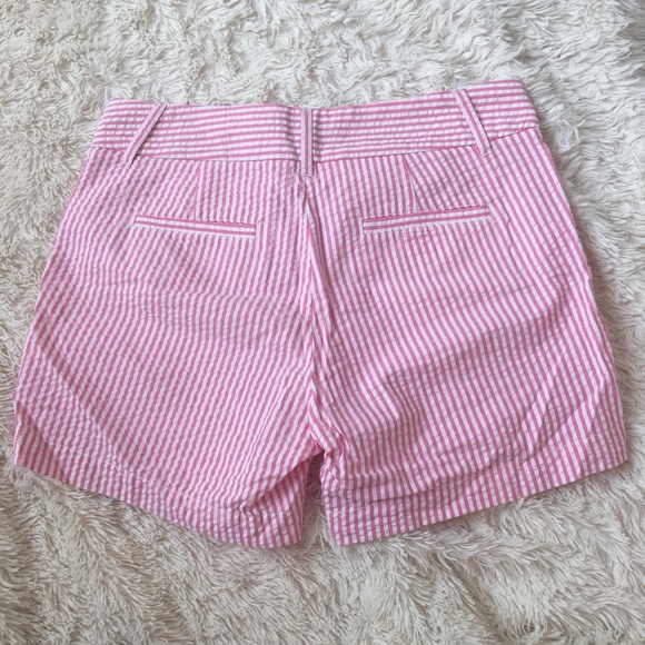 NWOT J.Crew: City Fit Seersucker Striped Shorts - Picture 6 of 6
